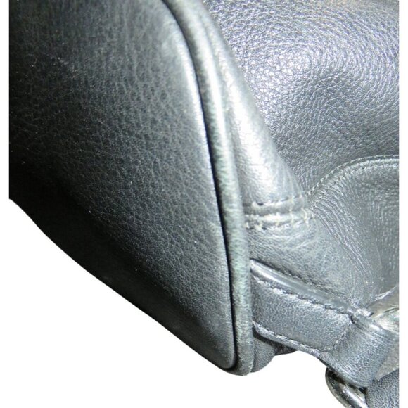 Coach Park Black Pebbled Leather Backpack Daypack Turn lock F24385 main image 11
